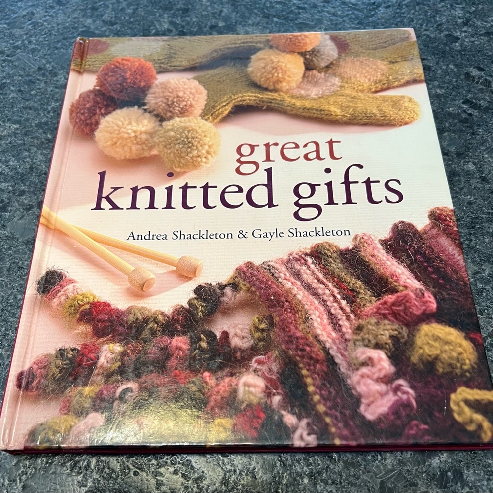 Great knitted gifts, hardback book with patterns